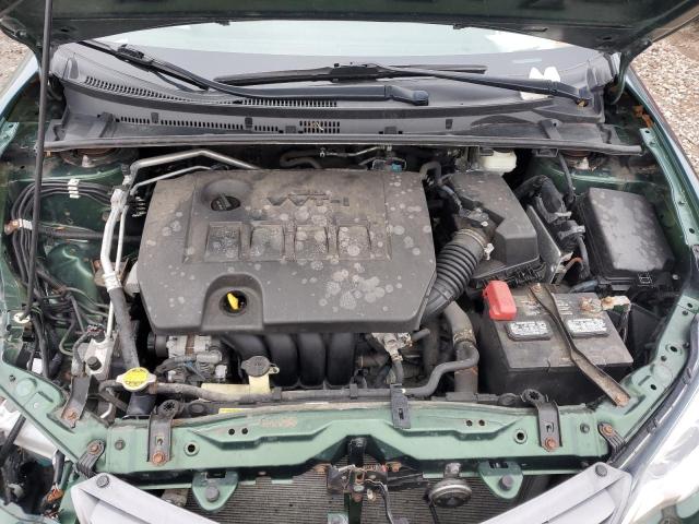 2T1BURHE9GC705476 - 2016 TOYOTA COROLLA L GREEN photo 11