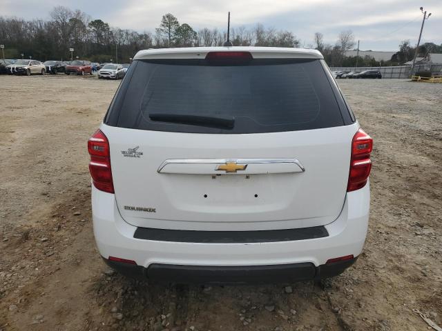 2GNALBEK8H1525851 - 2017 CHEVROLET EQUINOX LS WHITE photo 6