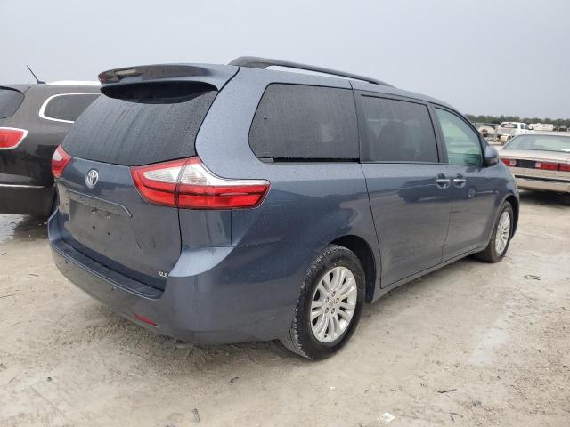 5TDYK3DCXFS598669 - 2015 TOYOTA SIENNA XLE BLUE photo 3