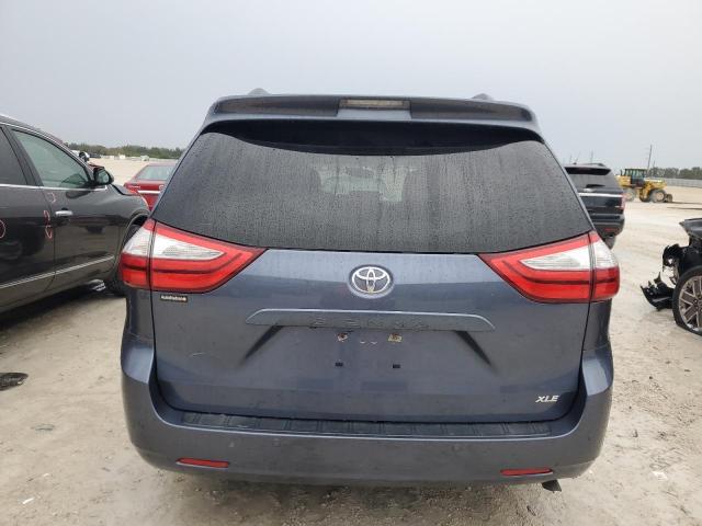 5TDYK3DCXFS598669 - 2015 TOYOTA SIENNA XLE BLUE photo 6