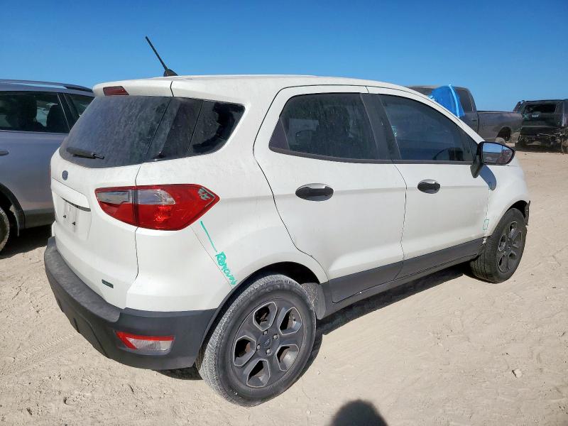 MAJ3S2FEXKC310122 - 2019 FORD ECOSPORT S Biały zdjęcie 3
