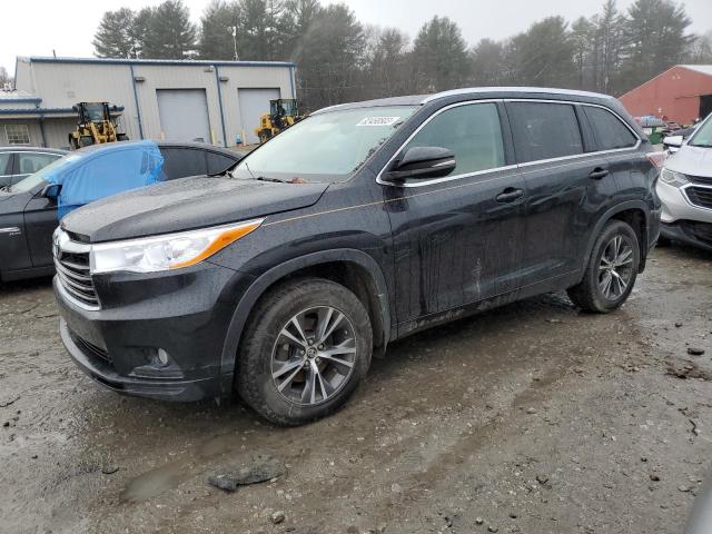 5TDJKRFH4GS255354 - 2016 TOYOTA HIGHLANDER XLE BLACK photo 1