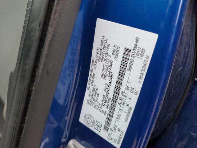 1FMCU9GD7JUA05961 - 2018 FORD ESCAPE SE Синій фото 14