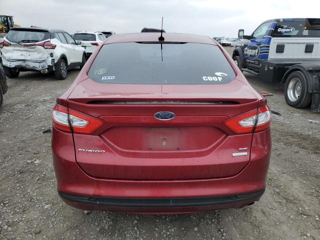 3FA6P0HD8ER236681 - 2014 FORD FUSION SE MAROON photo 6