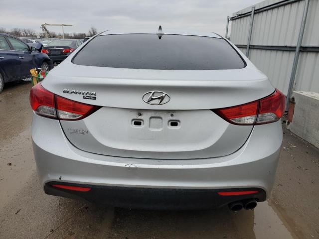 KMHDH6AEXDU000640 - 2013 HYUNDAI ELANTRA CO GS SILVER photo 6