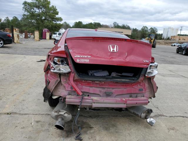 1HGCT2B80EA009335 - 2014 HONDA ACCORD EXL RED photo 6