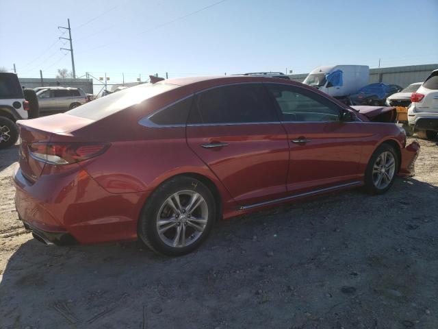 5NPE34AF5JH667691 - 2018 HYUNDAI SONATA SPORT RED photo 3