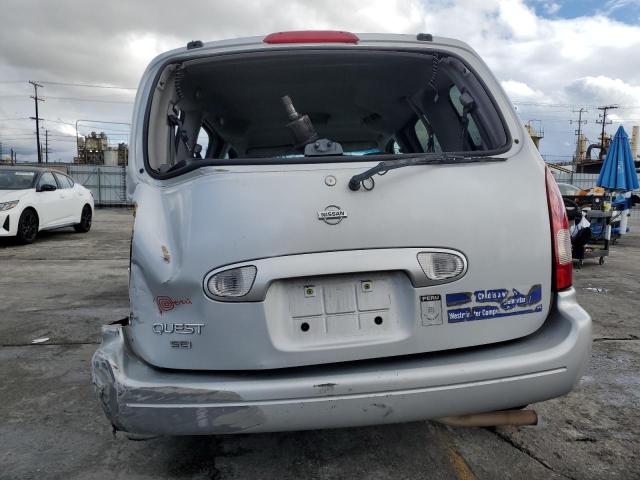 4N2ZN16T92D821350 - 2002 NISSAN QUEST SE Gümüş foto 6