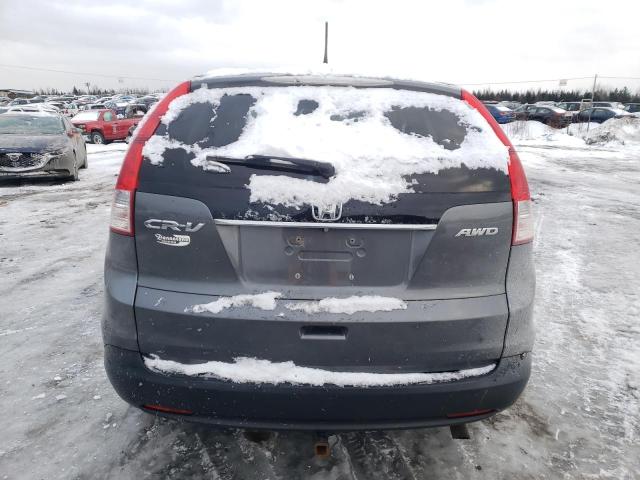 2HKRM4H35DH100296 - 2013 HONDA CR-V LX GRAY photo 6