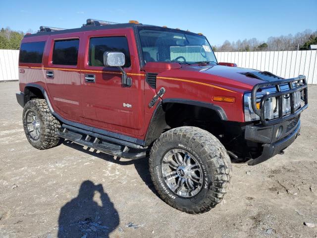 5GRGN23U63H144439 - 2003 HUMMER H2 RED photo 4