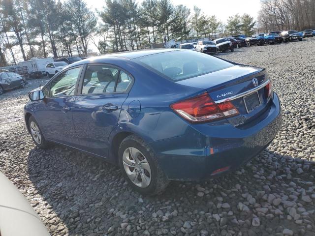 19XFB2F57FE234865 - 2015 HONDA CIVIC LX BLUE photo 2