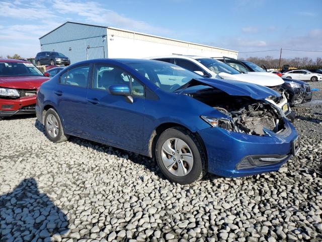 19XFB2F57FE234865 - 2015 HONDA CIVIC LX BLUE photo 4