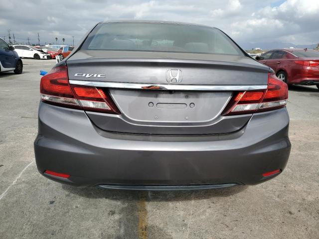 19XFB2F5XFE219227 - 2015 HONDA CIVIC LX GRAY photo 6