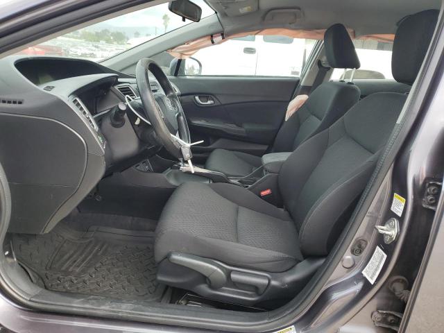 19XFB2F5XFE219227 - 2015 HONDA CIVIC LX GRAY photo 7
