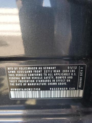 WVWGD7AJ6CW217458 - 2012 VOLKSWAGEN GTI Graphit Foto 13