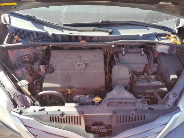 5TDYK3DC6CS182081 - 2012 TOYOTA SIENNA XLE ნაცრისფერი ფოტო 11