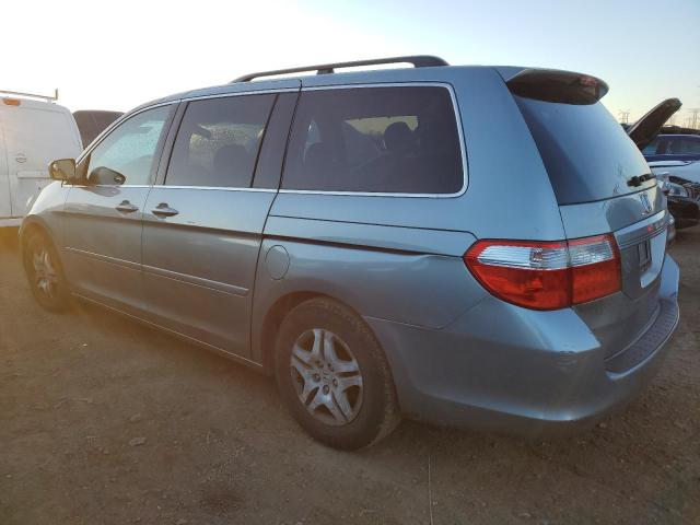 5FNRL38407B021806 - 2007 HONDA ODYSSEY EX Կապույտ լուսանկար 2
