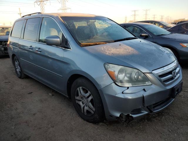 5FNRL38407B021806 - 2007 HONDA ODYSSEY EX Կապույտ լուսանկար 4