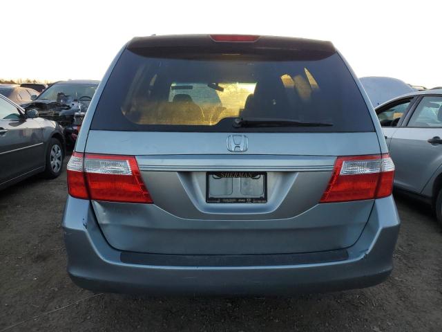 5FNRL38407B021806 - 2007 HONDA ODYSSEY EX Կապույտ լուսանկար 6
