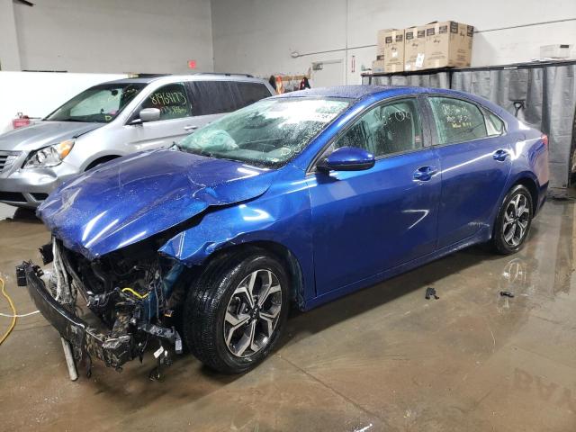 3KPF24AD8LE168137 - 2020 KIA FORTE FE BLUE photo 1