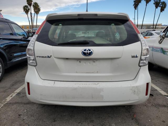 JTDZN3EU1C3162664 - 2012 TOYOTA PRIUS V WHITE photo 6