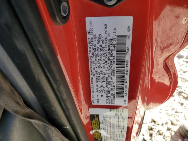 5TEUU42N97Z344975 - 2007 TOYOTA TACOMA ACCESS CAB Kırmızı fotoğraf 12