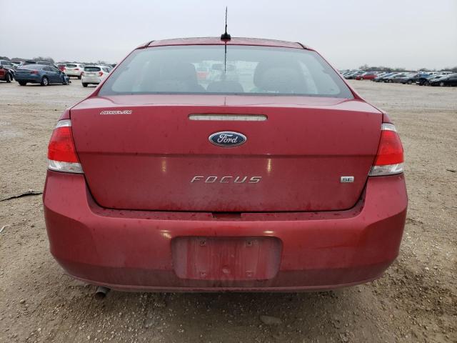 1FAHP3FN8AW262761 - 2010 FORD FOCUS SE RED photo 6