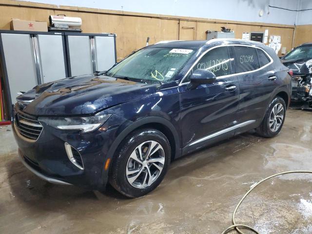 LRBFZNR40MD177731 - 2021 BUICK ENVISION ESSENCE BLUE photo 1