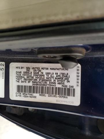 1NXBR32E86Z709443 - 2006 TOYOTA COROLLA CE 蓝色 照片 12