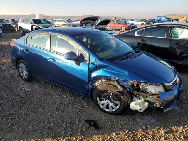 19XFB2F52CE074969 - 2012 HONDA CIVIC LX BLUE photo 4