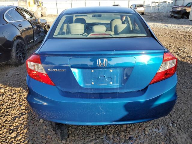 19XFB2F52CE074969 - 2012 HONDA CIVIC LX BLUE photo 6