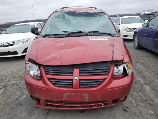 2D4GP44L97R288464 - 2007 DODGE GRAND CARA SXT RED photo 5