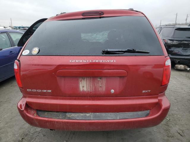 2D4GP44L97R288464 - 2007 DODGE GRAND CARA SXT RED photo 6