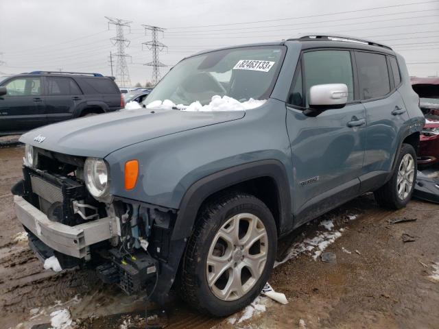 ZACCJBDB4HPF96303 - 2017 JEEP RENEGADE LIMITED GRAY photo 1