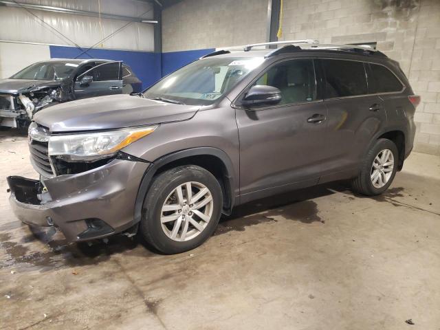 5TDBKRFH8FS144082 - 2015 TOYOTA HIGHLANDER LE GRAY photo 1