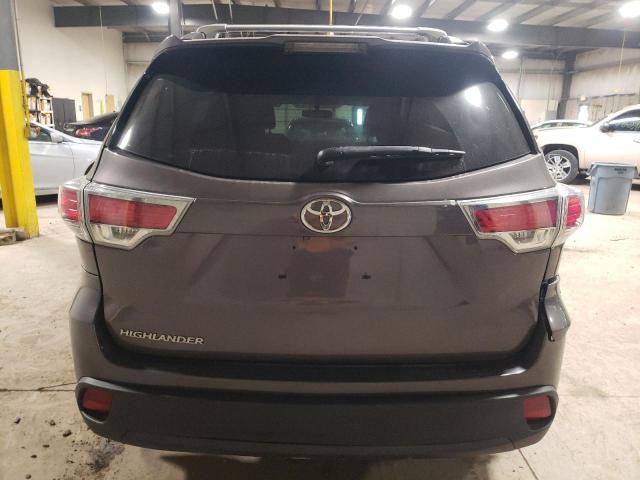 5TDBKRFH8FS144082 - 2015 TOYOTA HIGHLANDER LE GRAY photo 6