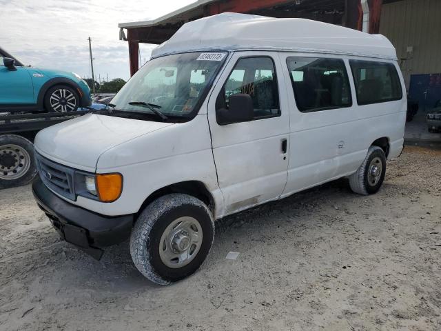 1FTNE24W96DA34439 - 2006 FORD ECONOLINE E250 VAN WHITE photo 1