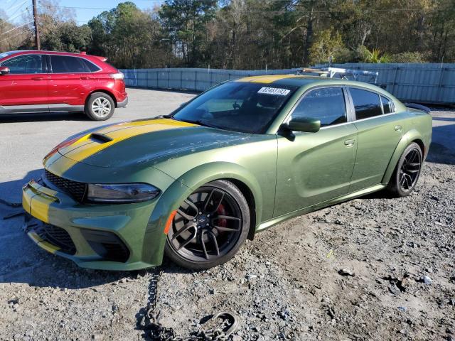 2C3CDXGJ7NH172915 - 2022 DODGE CHARGER SCAT PACK GREEN photo 1