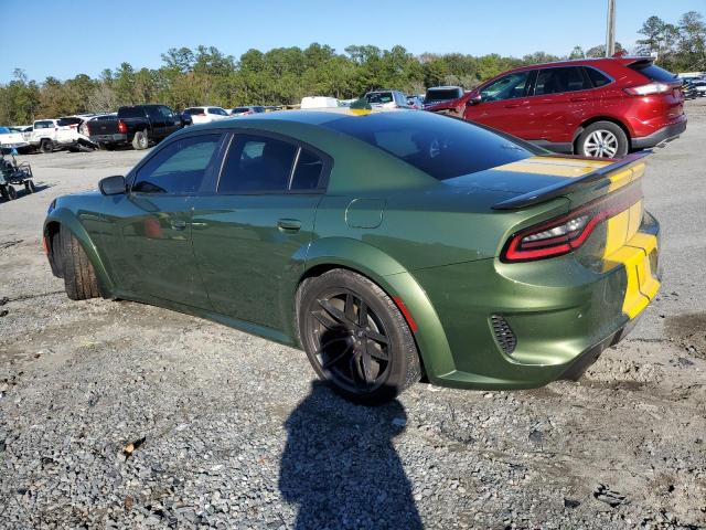 2C3CDXGJ7NH172915 - 2022 DODGE CHARGER SCAT PACK GREEN photo 2