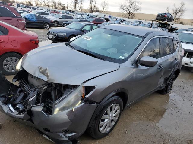 KNMAT2MV5GP610149 - 2016 NISSAN ROGUE S GRAY photo 1