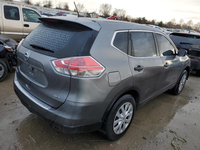 KNMAT2MV5GP610149 - 2016 NISSAN ROGUE S GRAY photo 3