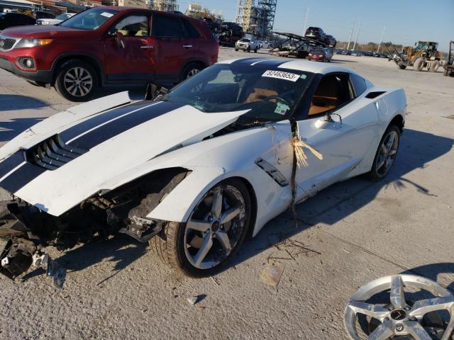 1G1YD2D73E5122347 - 2014 CHEVROLET CORVETTE STINGRAY 2LT WHITE photo 1