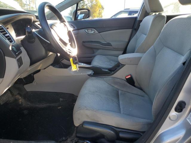 19XFB2F59EE209898 - 2014 HONDA CIVIC LX ვერცხლისფერი ფოტო 7