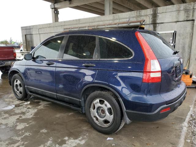 3CZRE38328G706817 - 2008 HONDA CR-V LX BLUE photo 2