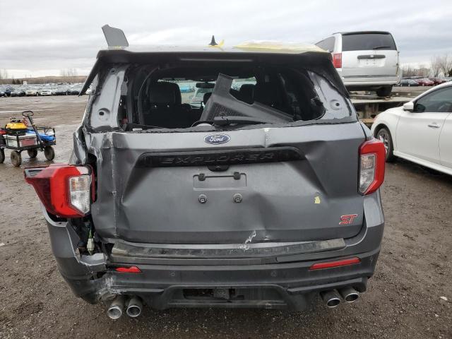 1FM5K8GC0MGB73637 - 2021 FORD EXPLORER ST GRAY photo 6