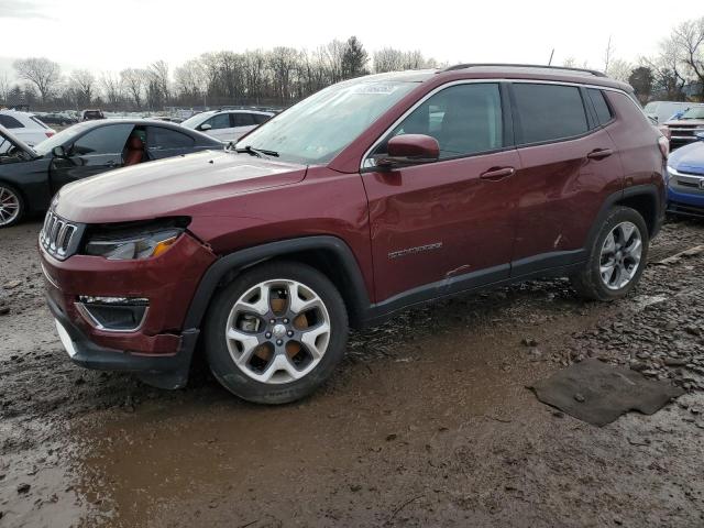 3C4NJDCB3MT515395 - 2021 JEEP COMPASS LIMITED RED photo 1