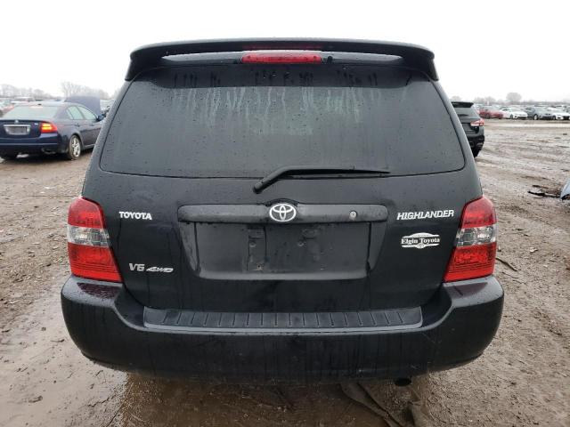 JTEEP21AX40027566 - 2004 TOYOTA HIGHLANDER BLACK photo 6