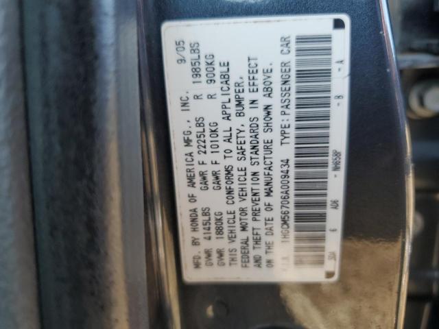 1HGCM56706A009434 - 2006 HONDA ACCORD EX GRAY photo 12