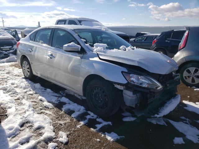 3N1AB7AP8KY267546 - 2019 NISSAN SENTRA S SILVER photo 4