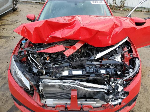 JHMFC1F72JX031947 - 2018 HONDA CIVIC EXL წითელი ფოტო 11